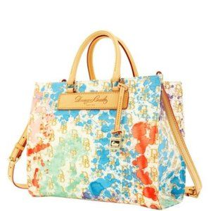 Dooney & Bourke 1975 Signature Splash Multiple Colors Janine Purse-Used Once!